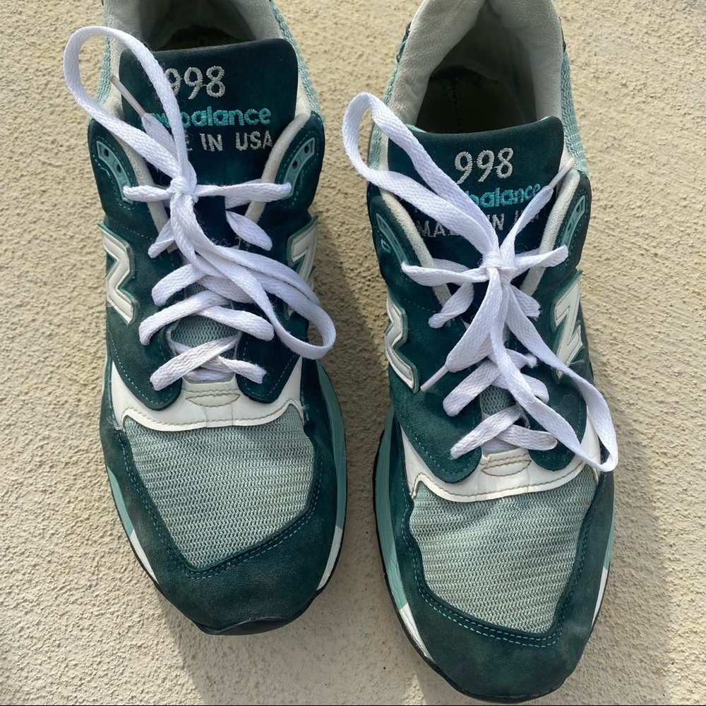 New Balance 998 Explore By Sea M998CSAM Men’s Size 13 Green White Abzorb USA - Picture 3 of 12